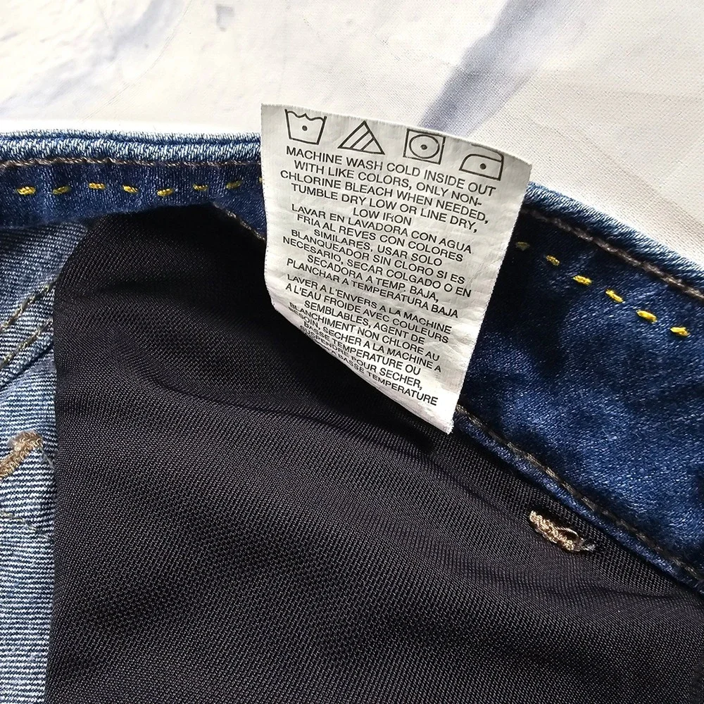 Lee Shapetastic Jeans Women 12 Dark Wash Ankle Zip Hidden Hold Shaping Denim
